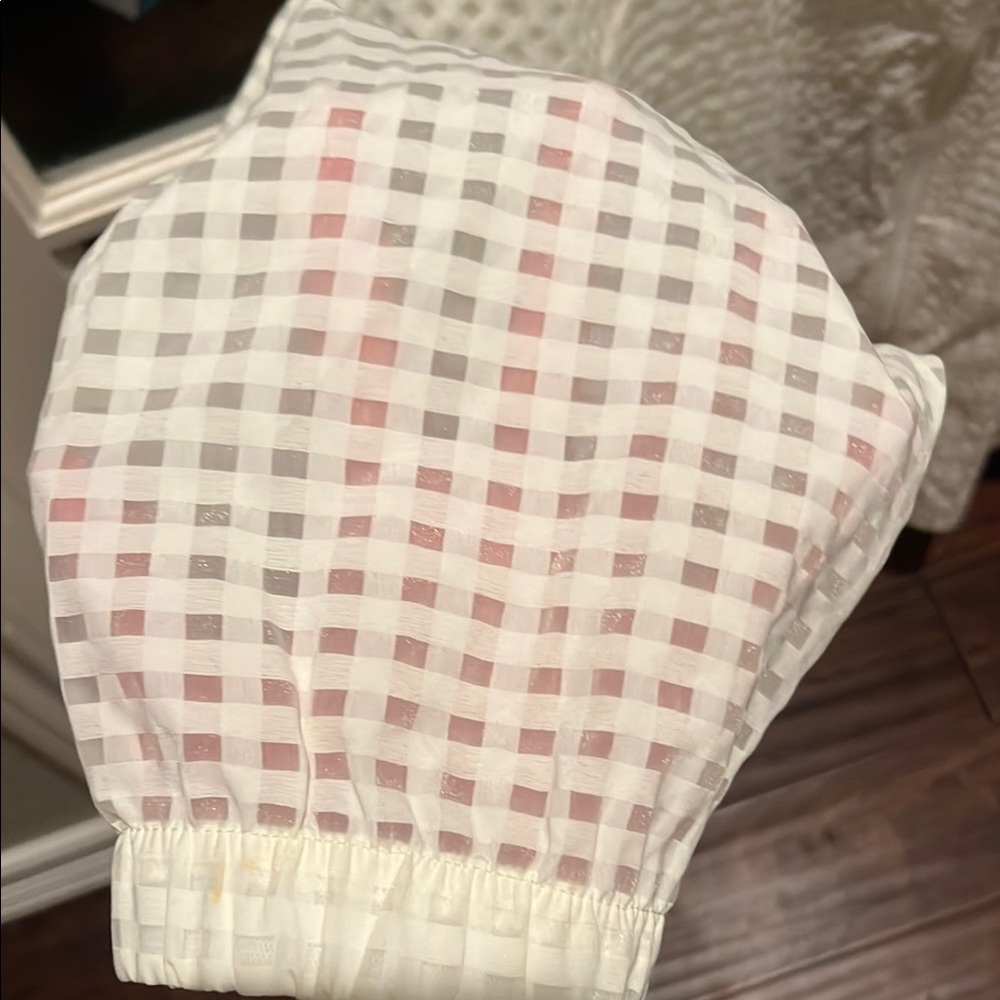 Fabletics Celo Lightweight Jacket Checkered-Cream… - image 4